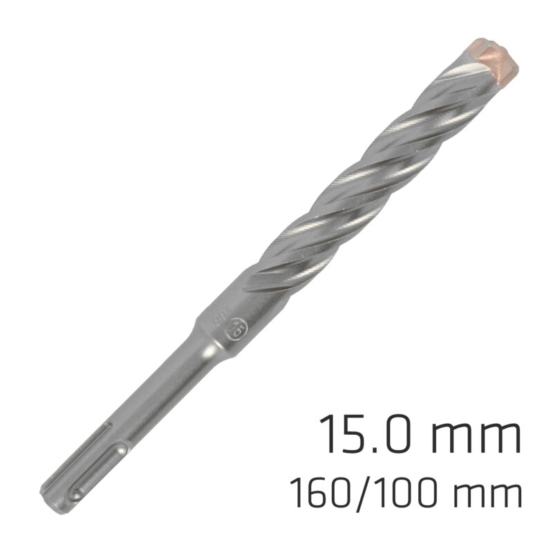 FORCE X 15.0 x160/100 SDS-PLUS REBAR DRILL BIT X4 CUTTING EDGES