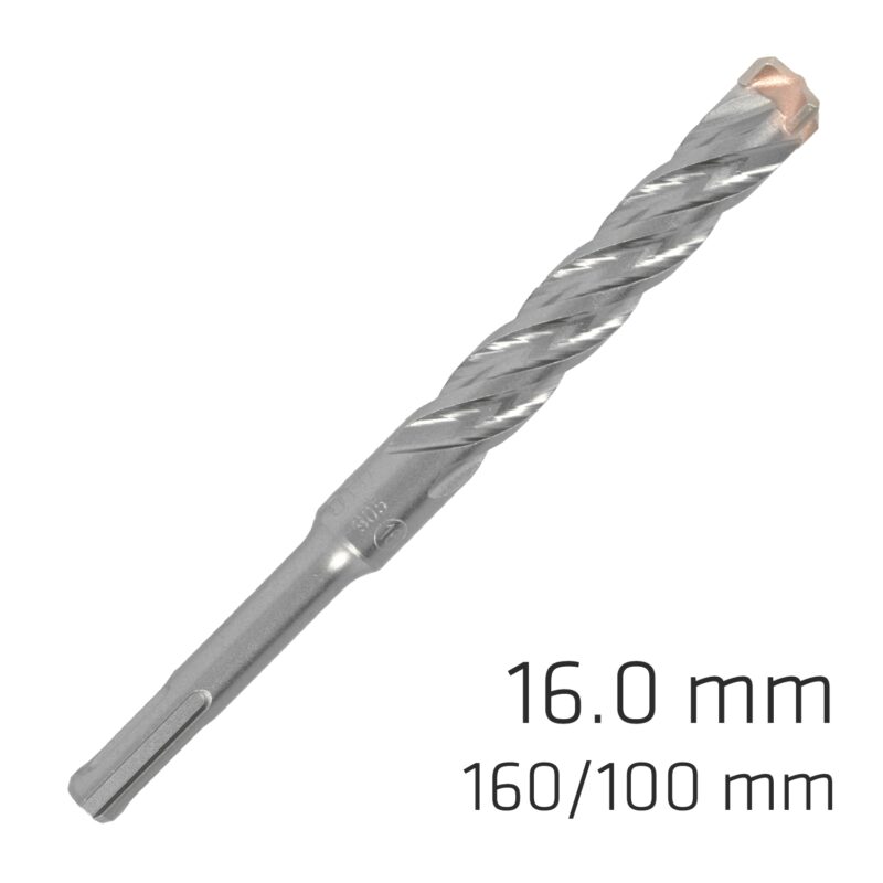 FORCE X 16.0 x160/100 SDS-PLUS REBAR DRILL BIT X4 CUTTING EDGES