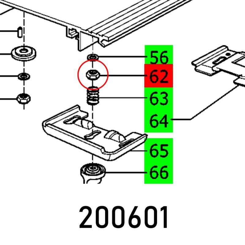 HEXAGON NUT DIN 439-M6