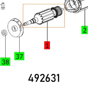 ARMATURE RO 125 230V ET-BG