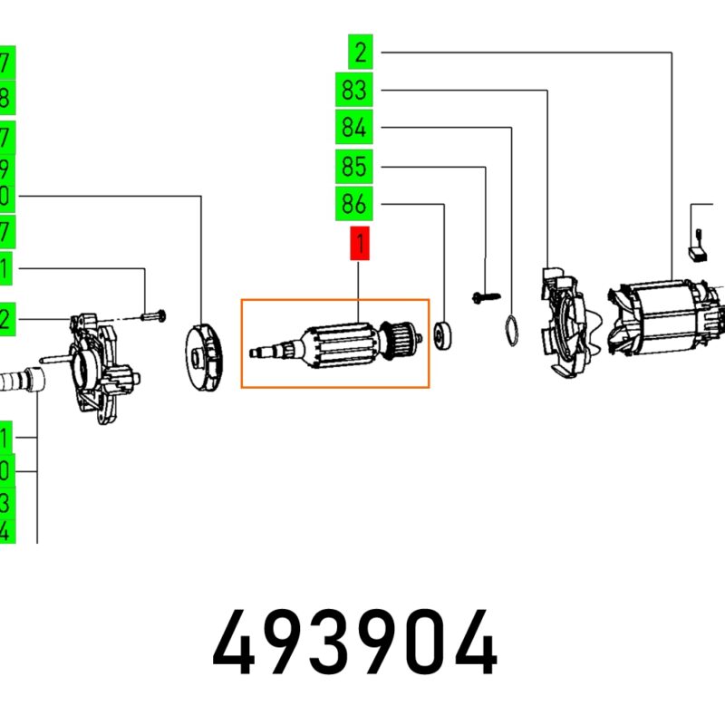 ARMATURE DF 500 Q