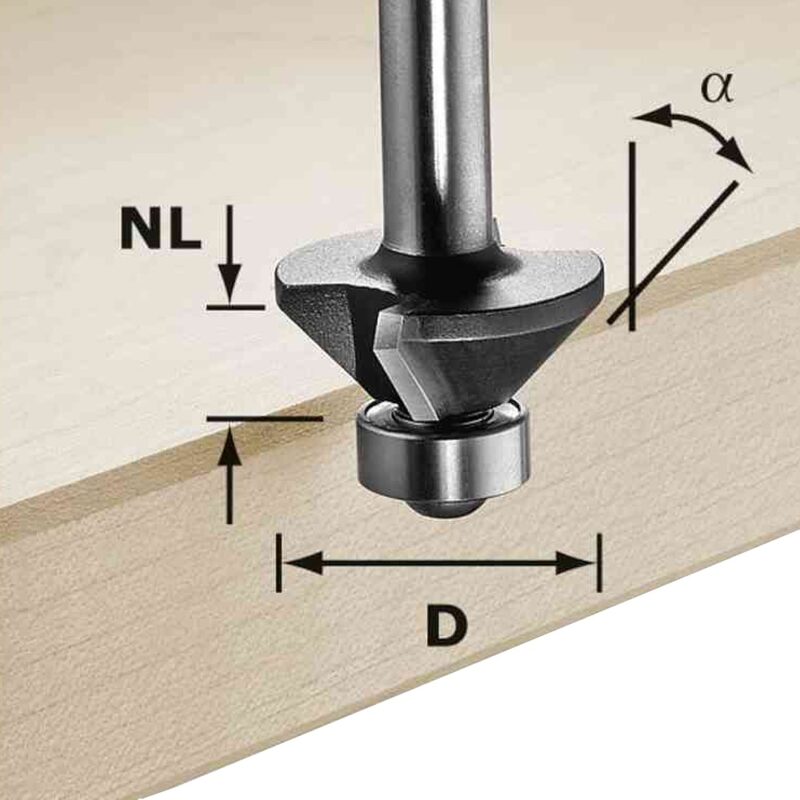 CHAMFER CUTTER S8 HW 15