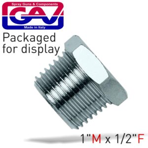TAPER REDUCER BUSH 1 M X1/2 F PACKAGED