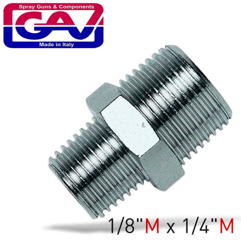 TAPER REDUCER NIPPLE 1/8 X 1/4 M/M