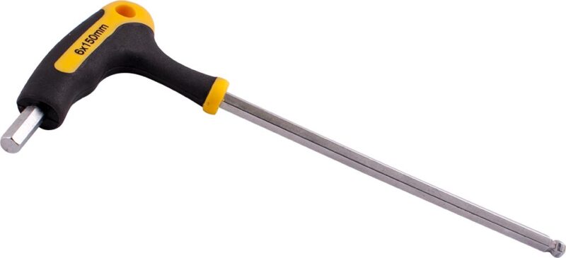 BALL POINT T HANDLE HEX ALLEN KEY 6.0MM X 150MM