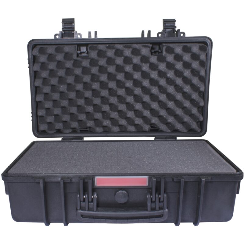 HARD CASE 565X355X220MM OD WITH FOAM BLACK WATER & DUST PROOF (512717)