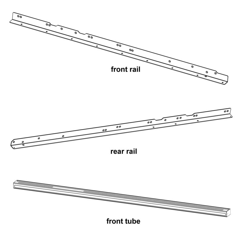 PROFESSIONAL AND CNS T-GLIDE RAIL 52'ASSEMBLY