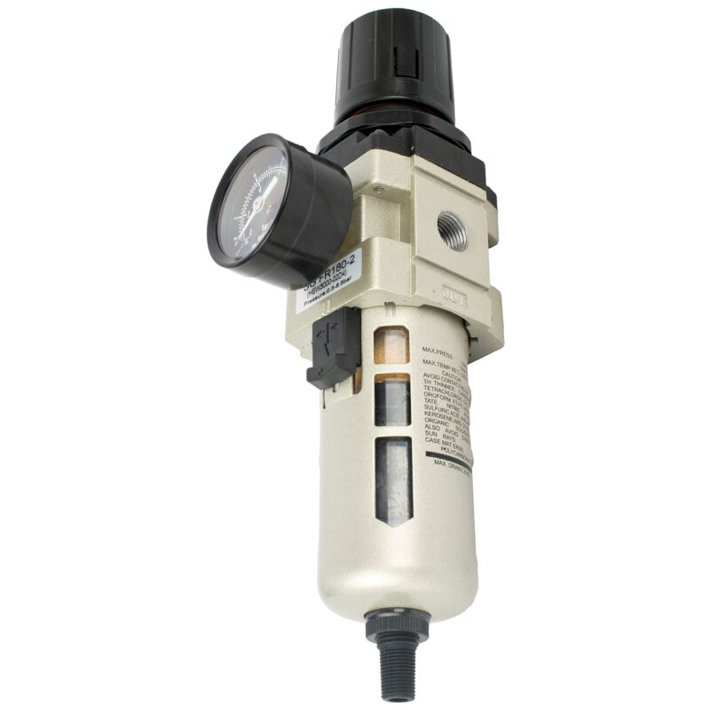 FILTER / REGULATOR 1/4' IN LINE WITH AUTO DRAIN