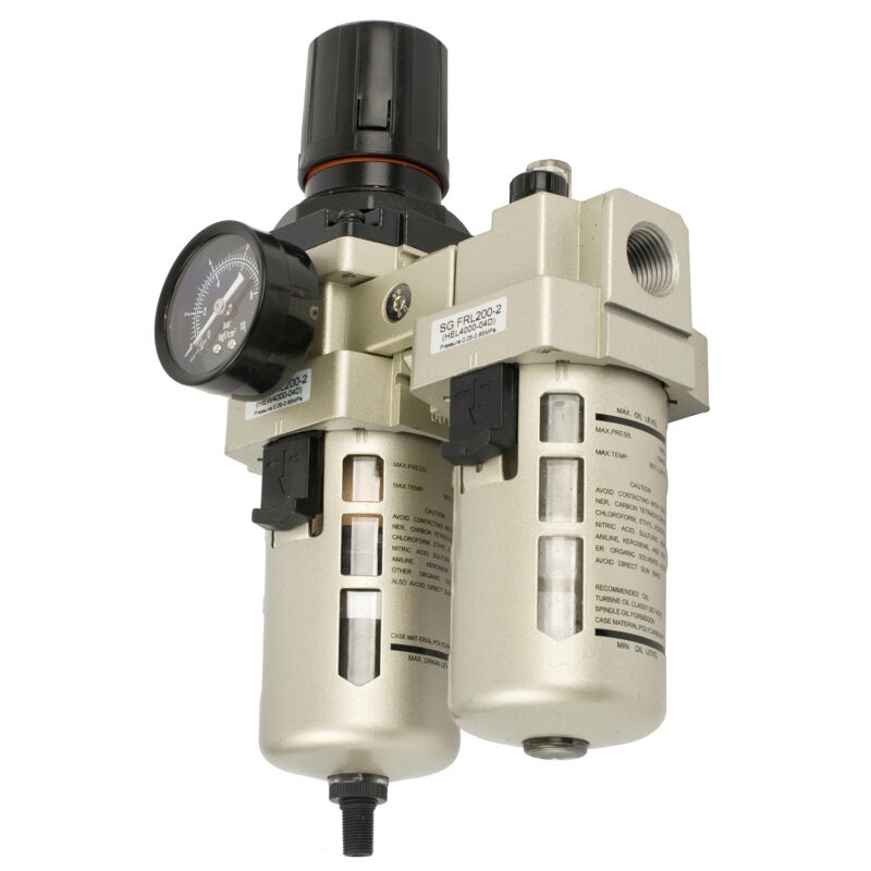 FILTER / REGULATOR / LUBRICATOR 1/2' WITH AUTO DRAIN (HEC4010-04D)