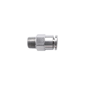 METAL PU FITTING STRAIGHT 6MM X 1/8' M