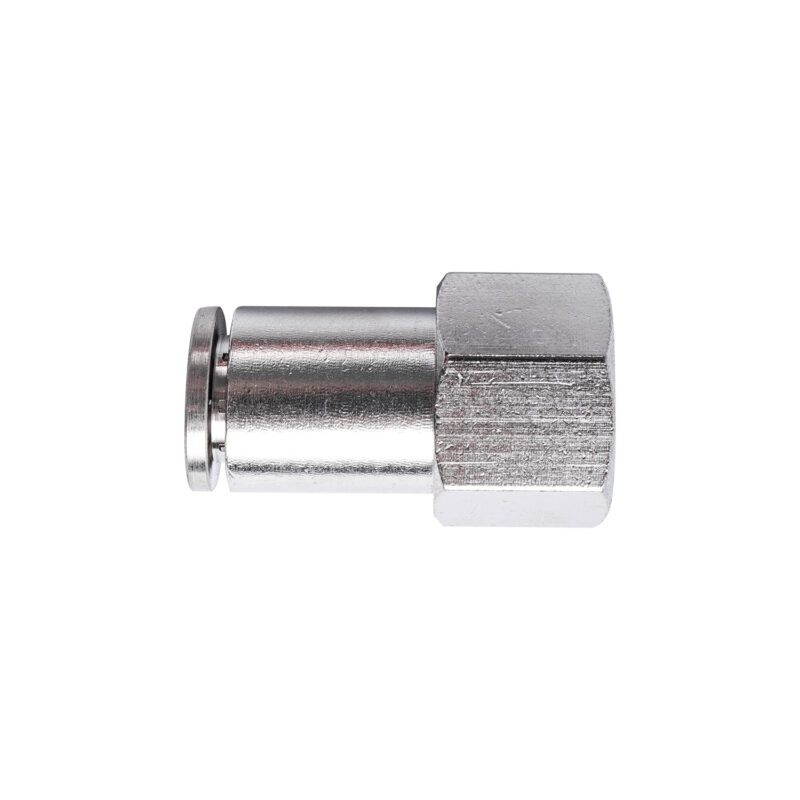 METAL PU FITTING STRAIGHT 6MM 1/4' F