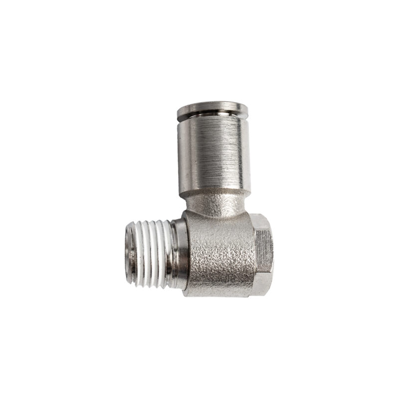 METAL SWIV. ELBOW 8MM X 1/4' M