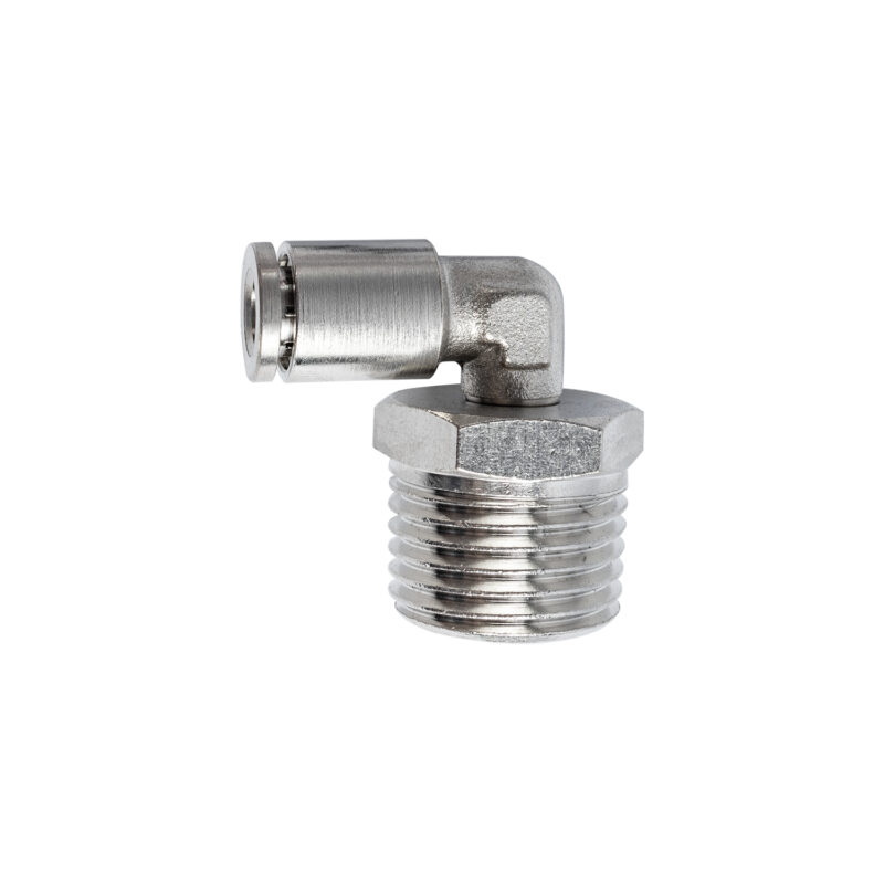 METAL PU FITTING ELBOW 6MM 1/2' M