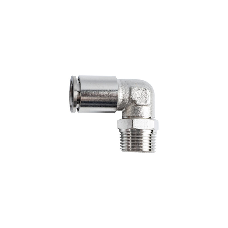 METAL PU FITTING ELBOW 12MM 3/8' M