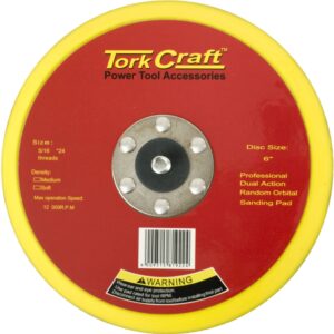 DA SANDER PAD PSA 5 16 - 24UNF MED SOFT 150MM 6'