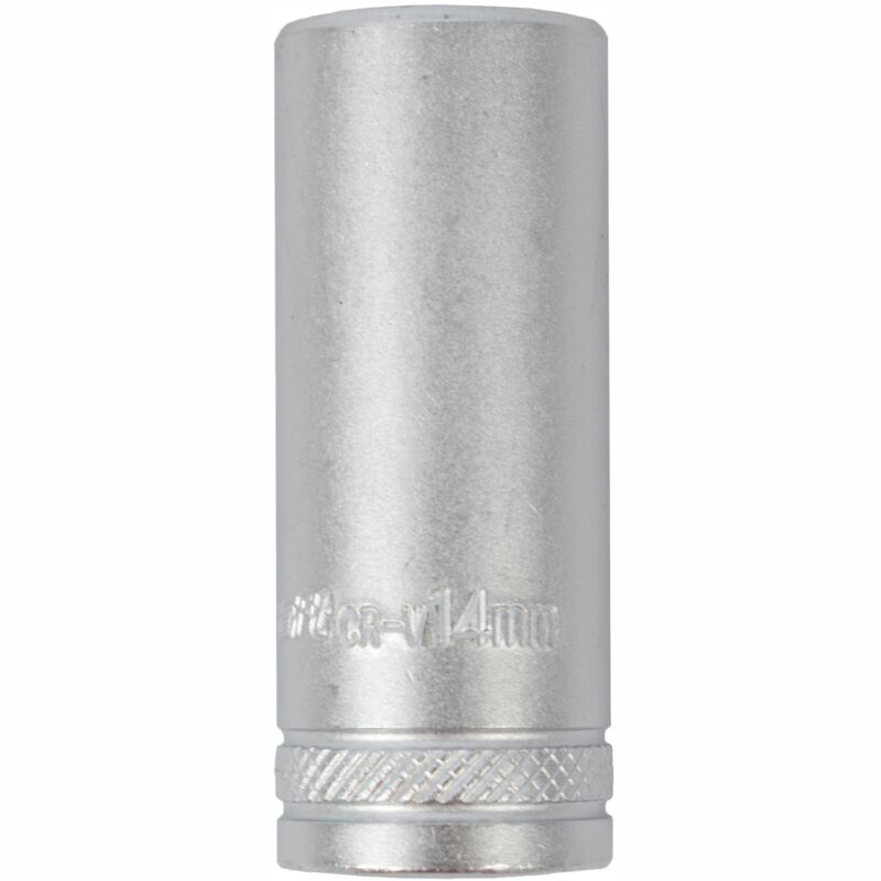 SOCKET 14MM 1/4' DR DEEP SOCKET CRV 12 POINT