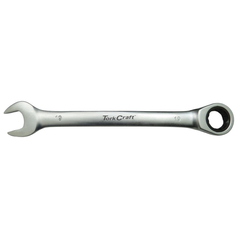 COMBINATION RATCHET WRENCH 19MM FIXED HEAD SPANNER