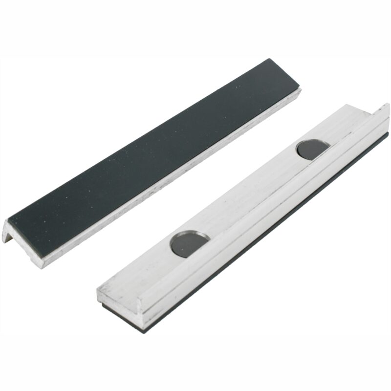 VICE JAWS MAGNETIC ALUM. 200MM X 32MM 2PC RUBBER FACE