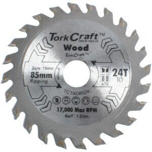 TCT SAW BLADE 85MM X 1.2MM X 15MM X 24T WOOD THIN KERF