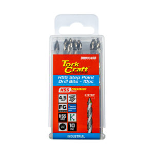 PRECISION-MAX STEP POINT 4.5MM HSS DRILL 10 PACK