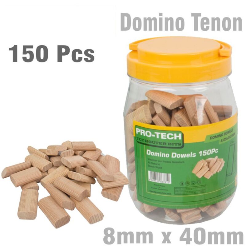 DOMINO TENON 8X40MM 50PC PACK BEECH WOOD