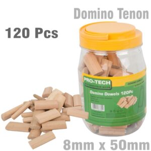 DOMINO TENON 8X50MM 50PC PACK BEECH WOOD