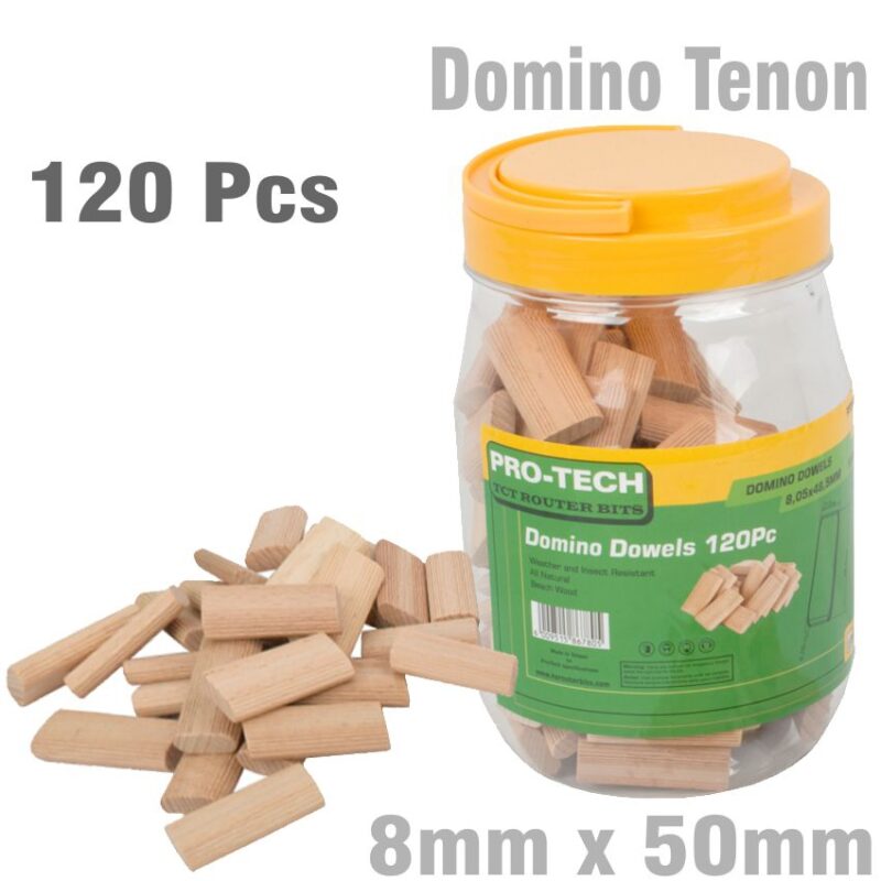DOMINO TENON 8X50MM 50PC PACK BEECH WOOD