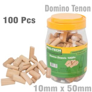 DOMINO TENON 10X50MM 50PC PACK BEECH WOOD