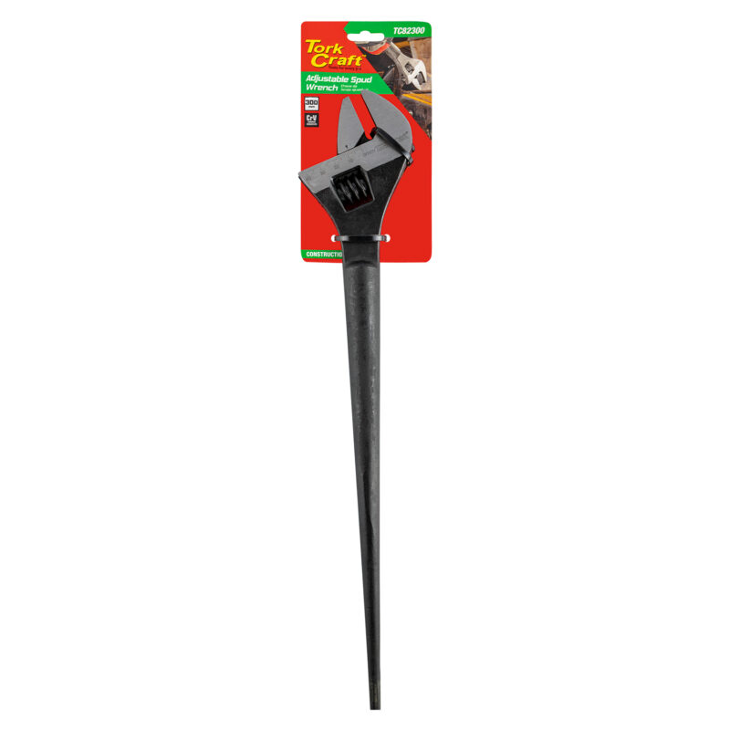 ADJUSTABLE SPUD WRENCH 300MM X 0-33MM TAPER HANDLE PODGER