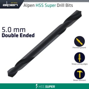 HSS SUPER DRILL BIT DOUBLE ENDED 5.0MM 1/PACK