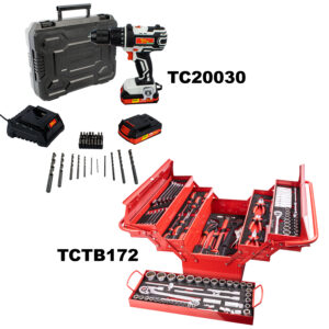 IMP DRILL DRIVER 20V 13MM & CANTILEVER TOOL BOX 172PC COMBO | Shop Pro-Connect South Africa