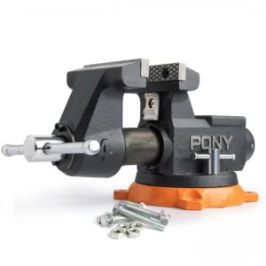 PONY 100MM (4') PRO HEAVY-DUTY SWIVEL BASE BENCH VISE | Shop Pro-Connect South Africa