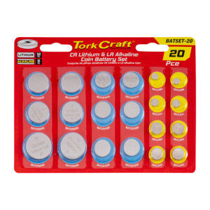COIN BATTERY SET 20PC LR ALKALINE 8PC & CR LITHIUM 12PC | Shop Pro-Connect South Africa