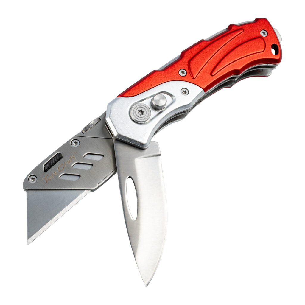 KNIFE UTILITY S/STEEL BLADES FOLDABLE WITH 5 SPARE BLADES | Shop Pro-Connect South Africa