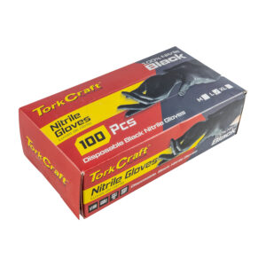 NITRILE GLOVE L/DUTY LARGE BLACK 100PC T/BOX | Shop Pro-Connect South Africa