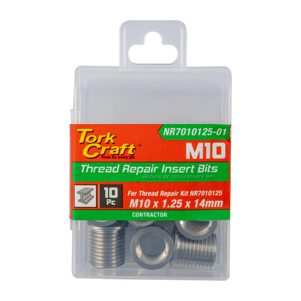 REPL. INSERT 10PC M10 X 1.25 X 14MM S/STEEL FOR NR7010125 | Shop Pro-Connect South Africa