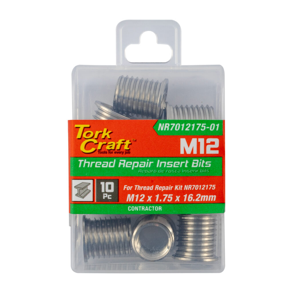 REPL. INSERT 10PC M12 X 1.5 X 9.2MM S/STEEL FOR NR701215 | Shop Pro-Connect South Africa
