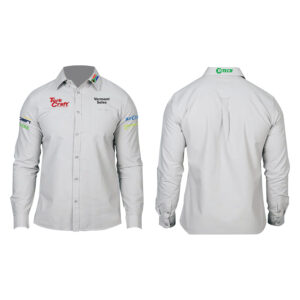 VERMONT LADIES COTTON LONG SLEEVE SHIRT GREY SMALL | Shop Pro-Connect South Africa