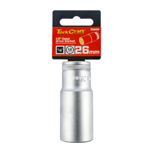 SOCKET 26MM 1/2' DR DEEP SOCKET CRV 12 POINT | Shop Pro-Connect South Africa