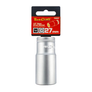 SOCKET 27MM 1/2' DR DEEP SOCKET CRV 12 POINT | Shop Pro-Connect South Africa