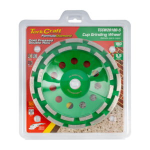 DIA. CUP WHEEL 180MM X 22.23MM DBL ROW COLD PRESSED CONTRACTOR | Shop Pro-Connect South Africa