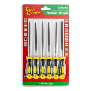 NEEDLE FILE SET 6PC FLAT/RND/SQUARE/TRI-ANGLE/TAPER FLAT/HALF RND | Shop Pro-Connect South Africa