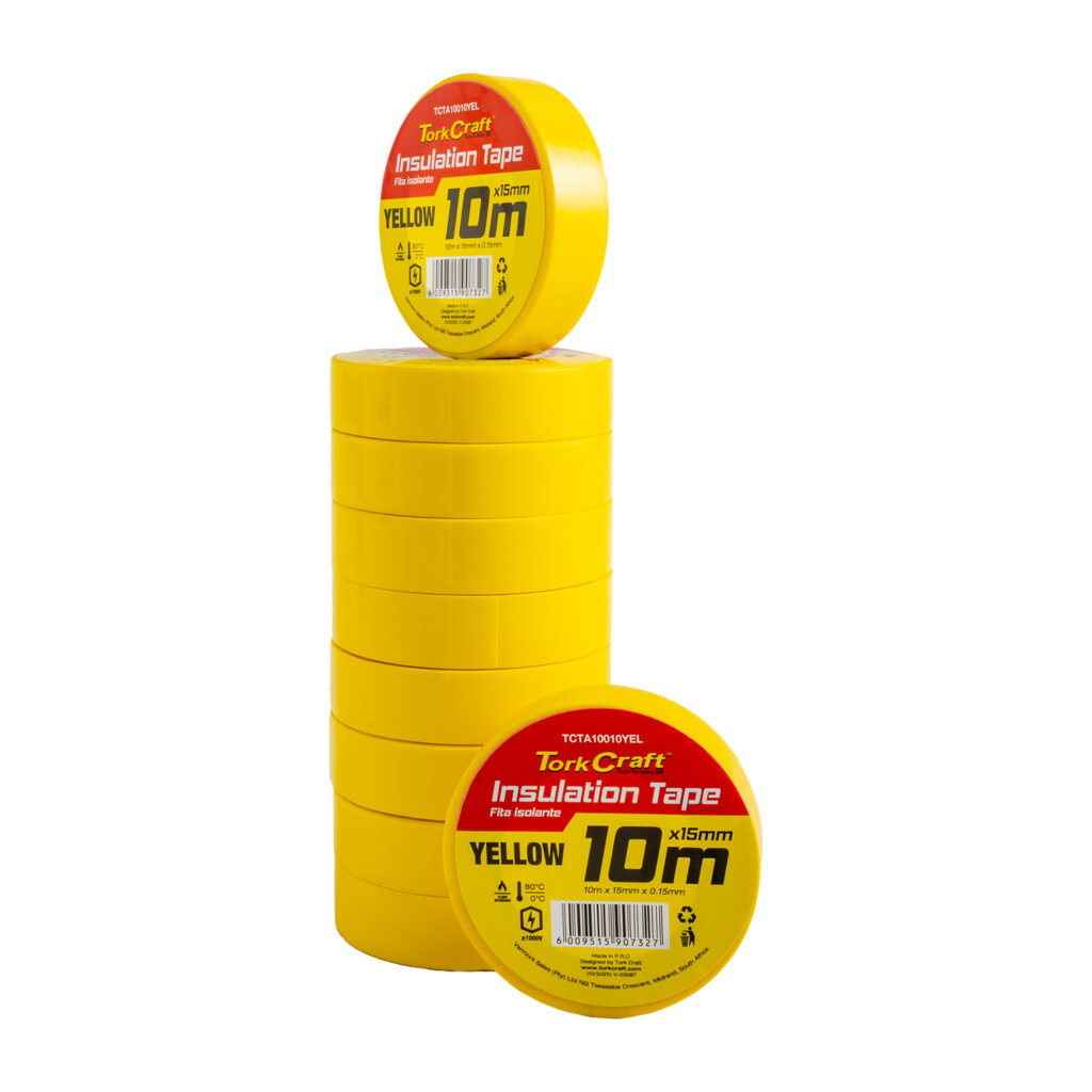 0.15MMX15MMX10M YELLOW INSULATION TAPE | Shop Pro-Connect South Africa