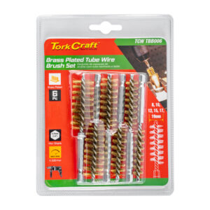 TUBE BRUSH 6PC SET BRASS WIRE 6