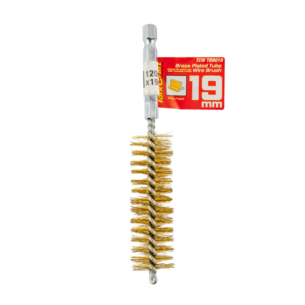 TUBE BRUSH 19MM X 120MM BRASS WIRE 6