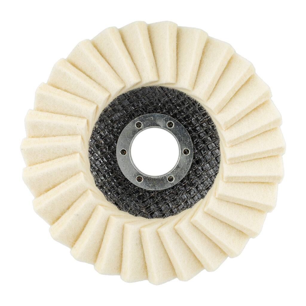 FLAP DISC WOOL FELT 115MM X 22.23MM TCFD POLISHING | Shop Pro-Connect South Africa