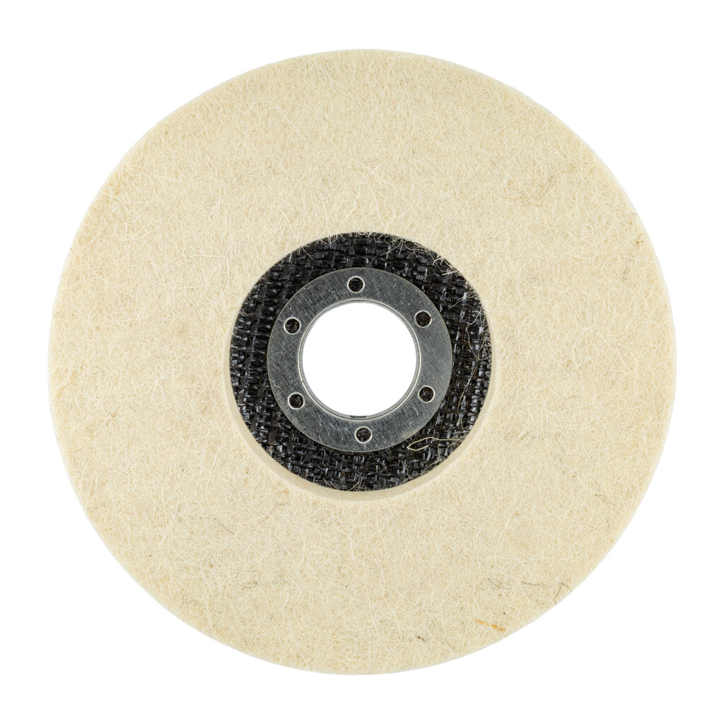 FELT DISC WOOL SMOOTH 115MM X 22.23MM TCFD POLISHING | Shop Pro-Connect South Africa