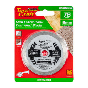DIAMOND BLADE 76MM X 10MM CONT. RIM MINI CUTTER SAW | Shop Pro-Connect South Africa