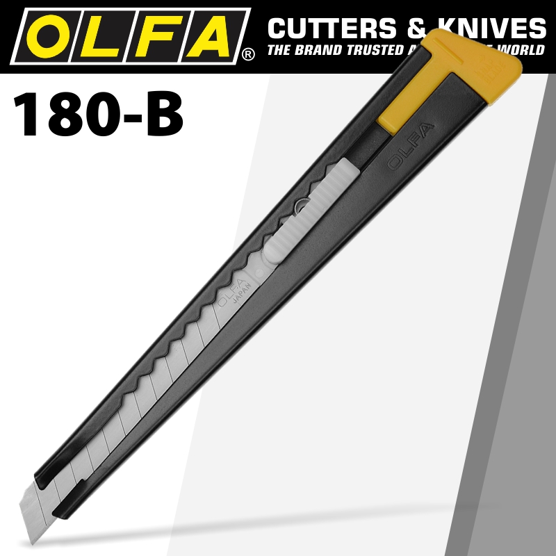 OLFA MODEL 180 BLACK STEEL SNAP OFF KNIFE CUTTER | Shop Pro-Connect South Africa