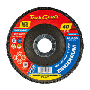 FLAP DISC ZIRCONIUM 125MM 40 GRIT FLAT | Shop Pro-Connect South Africa